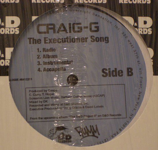 Craig G : Say What You Want (12")