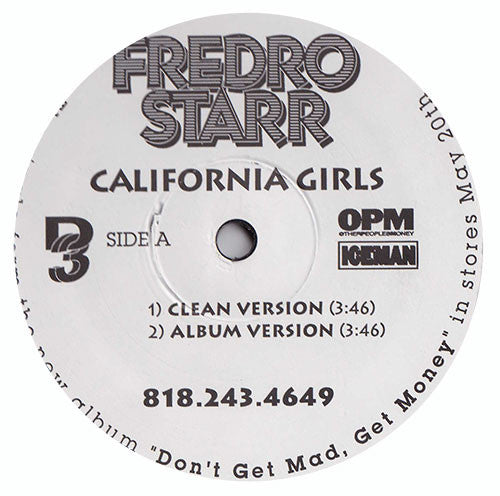Fredro Starr : California Girls (12", Promo)