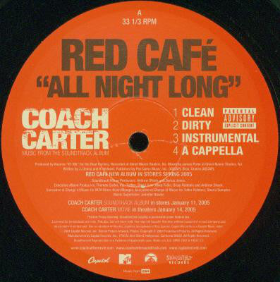 Red Cafe : All Night Long (12", Maxi, Promo)