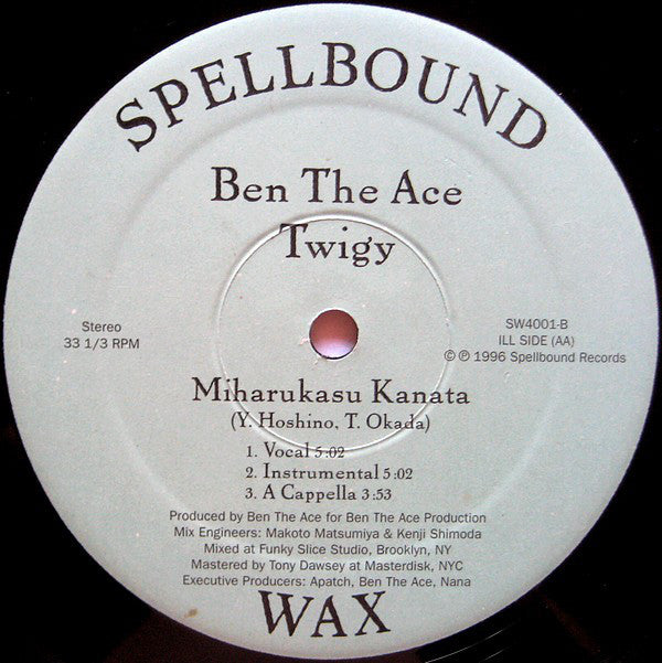 Ben The Ace & Twigy : Mirror Ball (Spellbound) / Miharukasu Kanata (12")