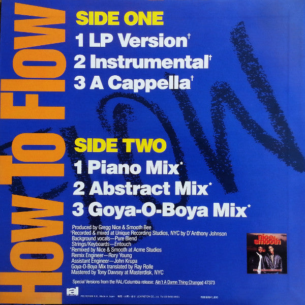 Nice & Smooth : How To Flow (12", Single)