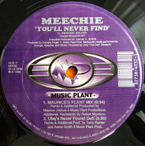 Meechie : You'll Never Find (12")