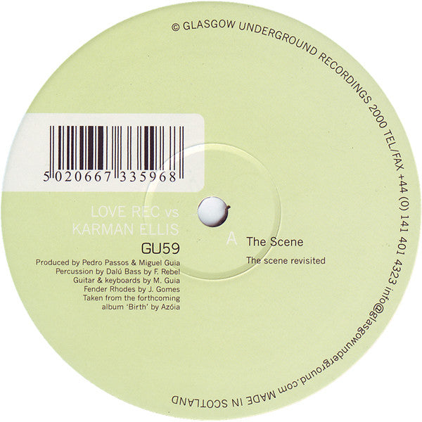 Love Rec vs Karman Ellis : The Scene (12")