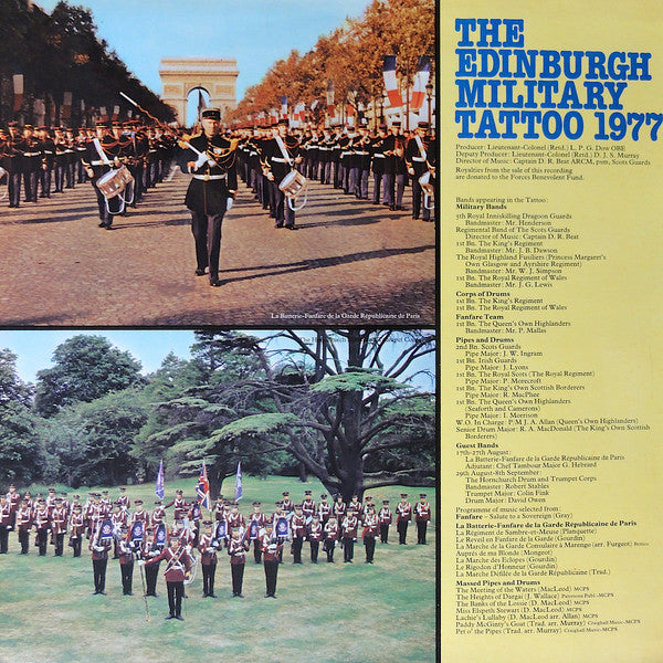 Various : The Edinburgh Military Tattoo 1977 (LP)