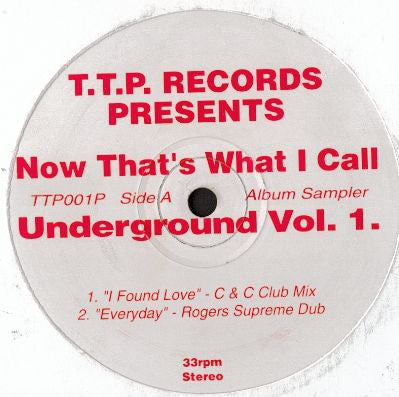Various : Now That's What I Call Underground Vol. 1. (12", Smplr)