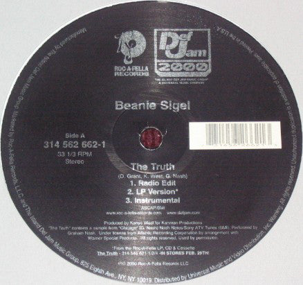 Beanie Sigel : The Truth (12")