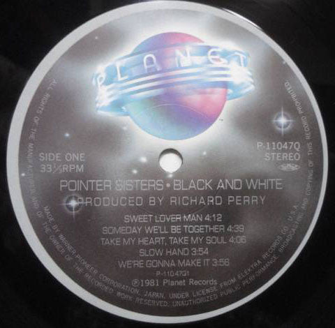 Pointer Sisters : Black & White (LP, Album)