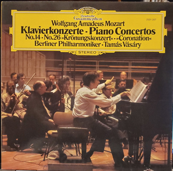 Wolfgang Amadeus Mozart â€?Berliner Philharmoniker â€?Tamás Vásáry : Klavierkonzerte Nr. 14 & 26 »Krönungskonzert« (LP)