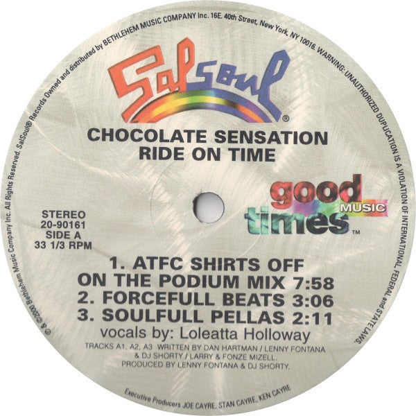 Loleatta Holloway : Chocolate Sensation / Ride On Time (2x12")