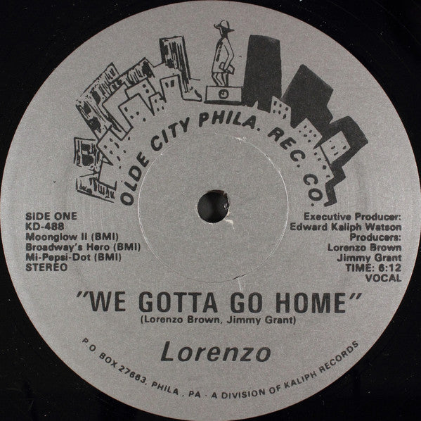 Lorenzo Brown : We Gotta Go Home (12")