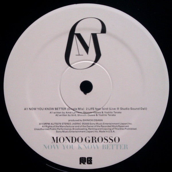 Mondo Grosso : Now You Know Better (12")