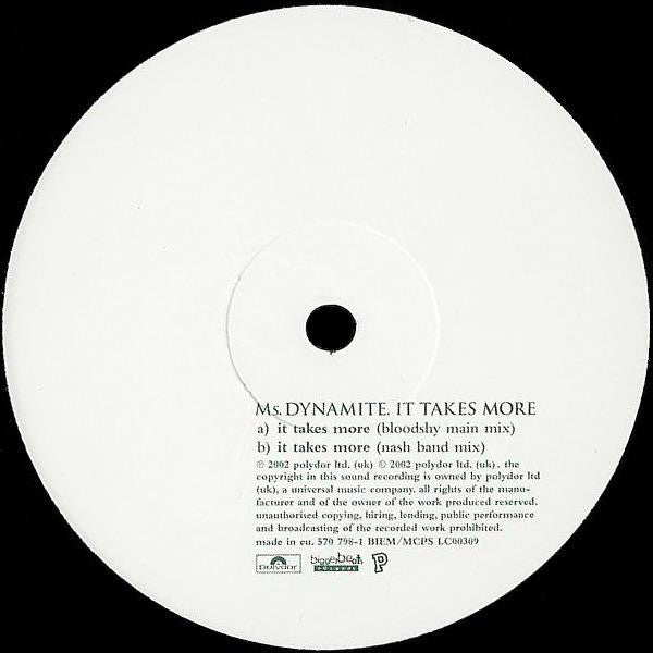 Ms. Dynamite : It Takes More (12")