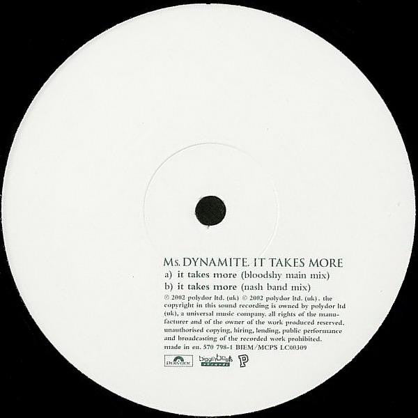 Ms. Dynamite : It Takes More (12")