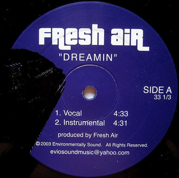 Fresh Air (2) : Dreamin / No? (12", Pur)