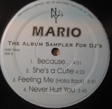 Mario : The Album Sampler For Dj's (12", Smplr)
