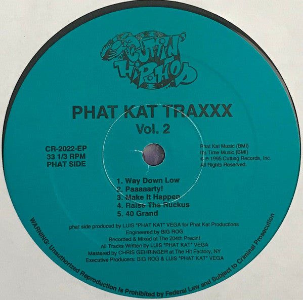 Luis Vega : Phat Kat Traxxx Volume 2 (LP)