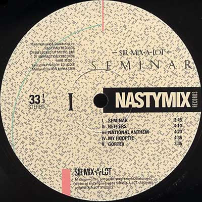 Sir Mix-A-Lot : Seminar (LP, Album)