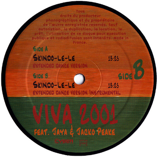 Viva 2001 Feat. Jaya (2) & Jacko Peake : Skindo-Le-Le (12")