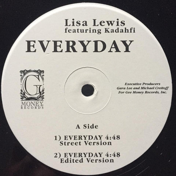 Lisa Lewis (2) Featuring Tragedy Khadafi : Everyday (12")