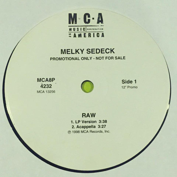 Melky Sedeck : Raw (12", Promo)