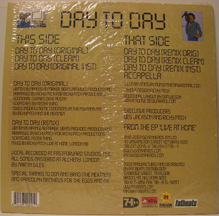 Richy Pitch : Day To Day (12")
