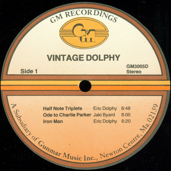 Eric Dolphy : Vintage Dolphy (LP, Album)