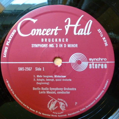 Lorin Maazel, Anton Bruckner - Radio-Symphonie-Orchester Berlin : Symphonie Nr 3 (LP)