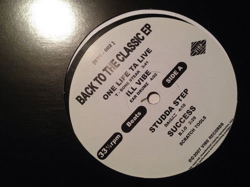 Various : Back To The Classic EP (12")