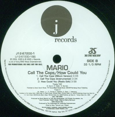 Mario : Couldn't Say No / Call The Cops / How Could You (12", Promo)