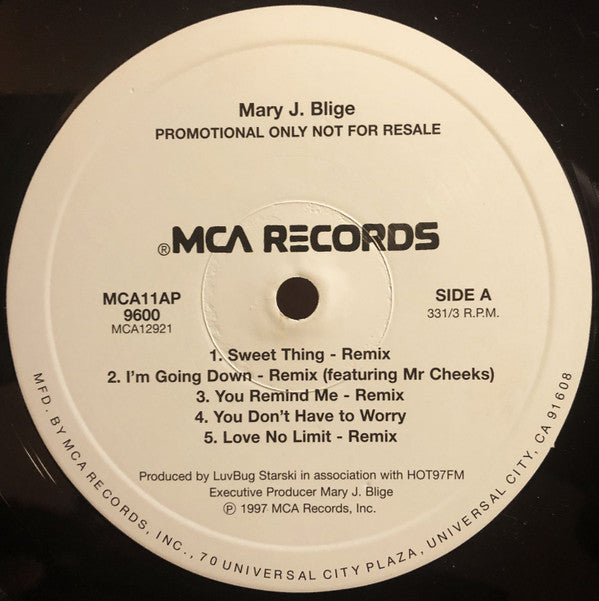 Mary J. Blige : Flava (2xLP, Comp, Promo)