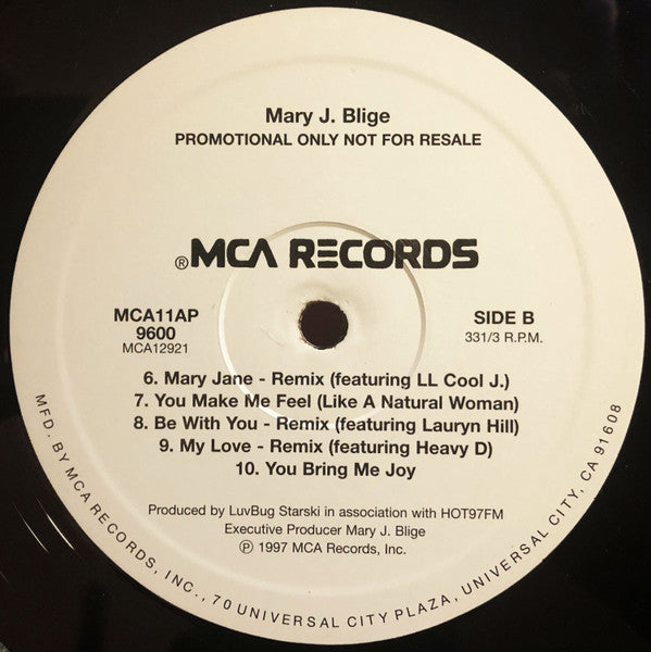 Mary J. Blige : Flava (2xLP, Comp, Promo)