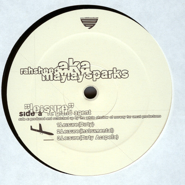 Rahsheed Aka Maylay Sparks : Leisure / 3 MC's (12", Single, Ltd)