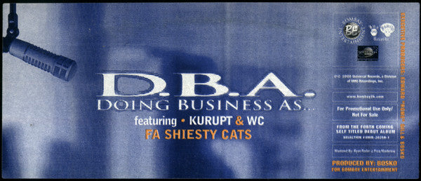 D.B.A. (3) : Fa Shiesty Cats (12", Single, Promo)