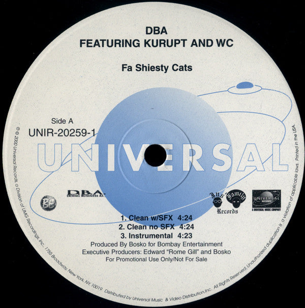 D.B.A. (3) : Fa Shiesty Cats (12", Single, Promo)