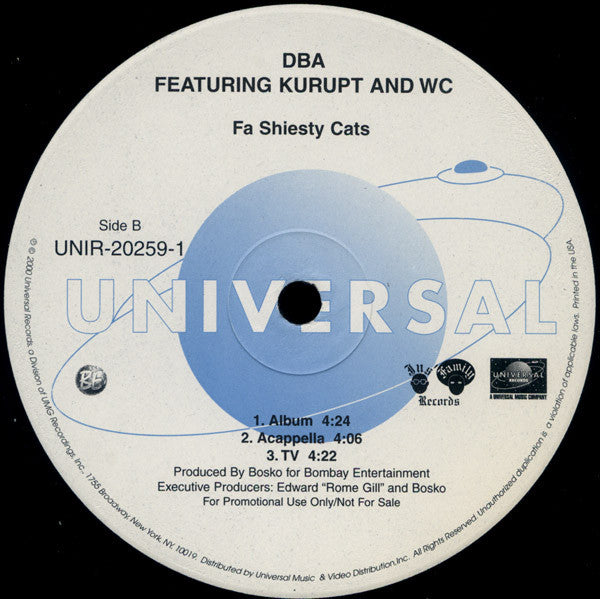 D.B.A. (3) : Fa Shiesty Cats (12", Single, Promo)