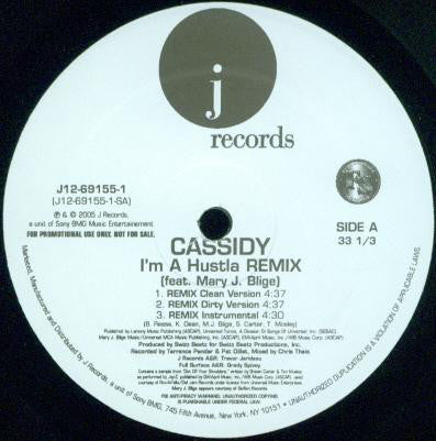 Cassidy (3) Feat. Mary J. Blige : I'm A Hustla (Remix) (12", Promo)