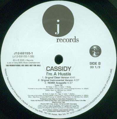 Cassidy (3) Feat. Mary J. Blige : I'm A Hustla (Remix) (12", Promo)