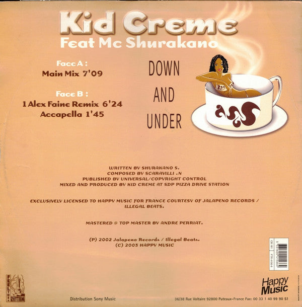 Kid Crème Feat. MC Shurakano : Down And Under (12")