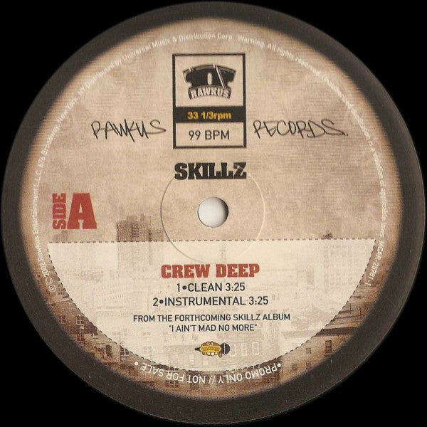 Skillz : Crew Deep (12", Promo)