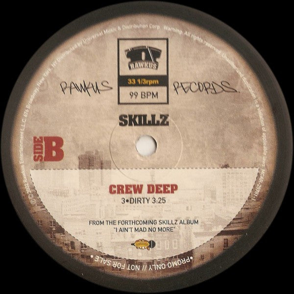 Skillz : Crew Deep (12", Promo)