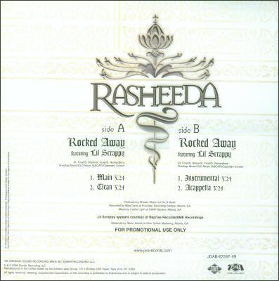 Rasheeda (2) Feat. Lil' Scrappy : Rocked Away (12", Promo)
