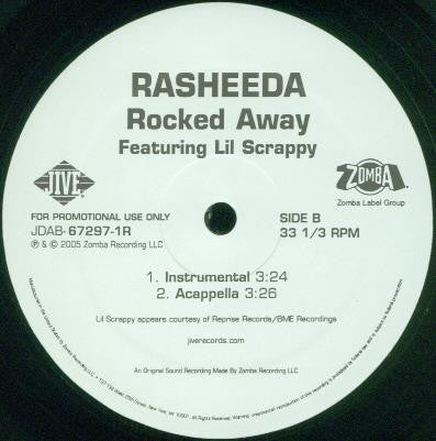 Rasheeda (2) Feat. Lil' Scrappy : Rocked Away (12", Promo)