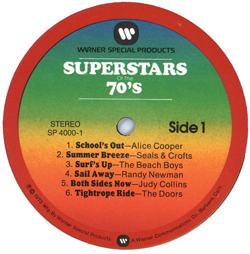 Various : Superstars Of The 70's (4xLP, Comp + Box, RE)