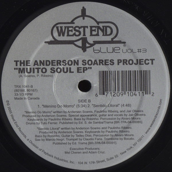 The Anderson Soares Project : Muito Soul EP (12", EP)