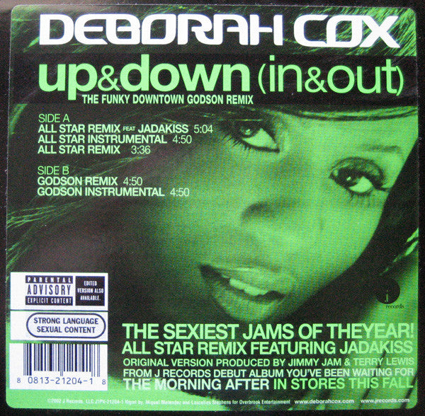 Deborah Cox : Up & Down (In & Out) (12", Single)