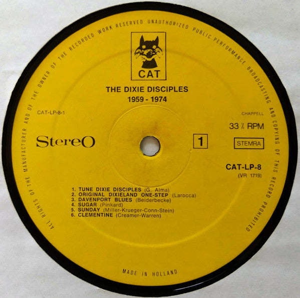 The Dixie Disciples o.l.v. George Alma : 1959-1974 (LP, Album)