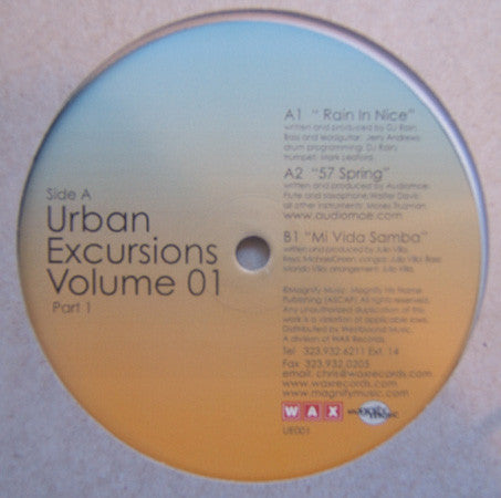 DJ Rain / AudioMoe / Julio Villa : Urban Excursions Volume 01 Part 1 (12")