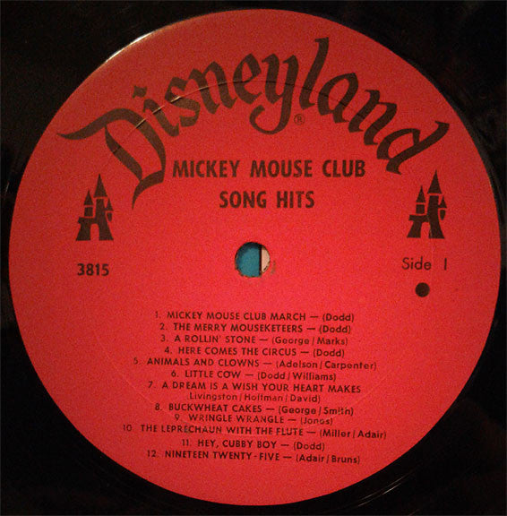Mickey Mouse Club : Song Hits With A Personal Mouseketeer Cast Photo Album (LP, Album)