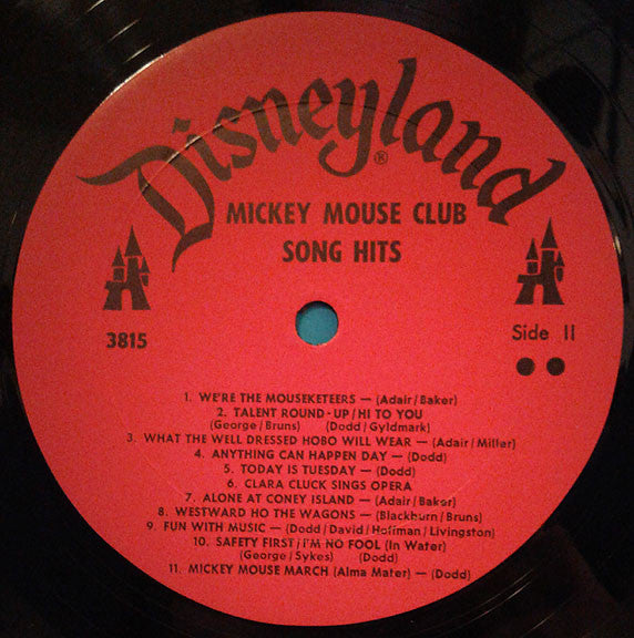 Mickey Mouse Club : Song Hits With A Personal Mouseketeer Cast Photo Album (LP, Album)