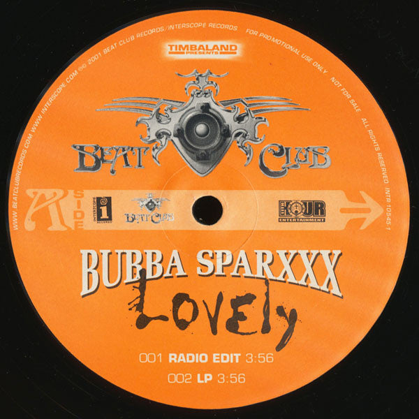 Bubba Sparxxx : Lovely (12", Promo)